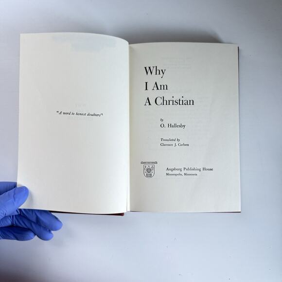 Why I Am a Christian by O. Hallesby 1930 25th Edition Hardcover 1964 - Picture 11 of 16
